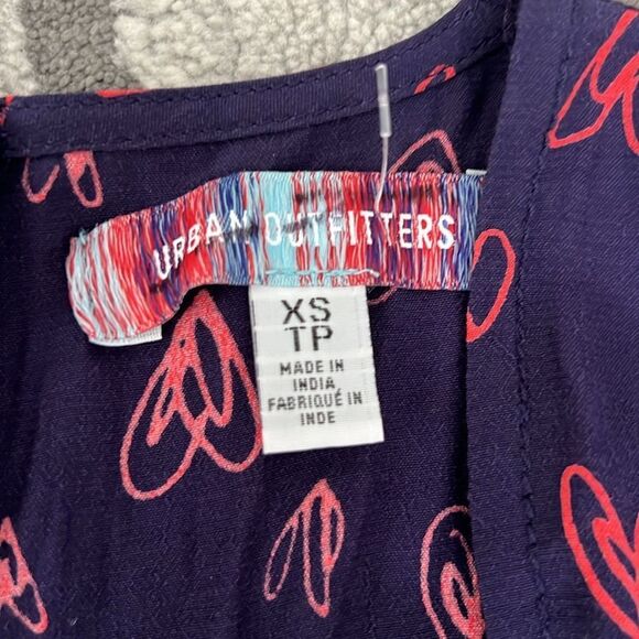 NWOT Urban Outfitters Juliette Printed Short Sleeve Romper - Picture 9 of 10